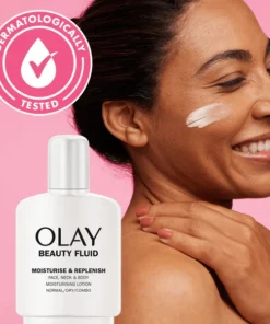 Olay Moisturizing Fluid for Face & Body – Long-Lasting Hydration and Radiance
